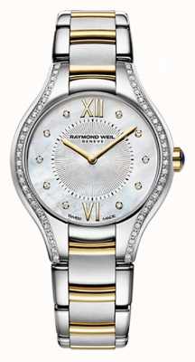 Raymond Weil Womans Two Tone Noemia 62 Diamond Mother Of Pearl 5124-SPS-00985