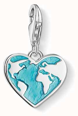 Thomas Sabo Charm Pendant "Heart Globe" 1429-007-17