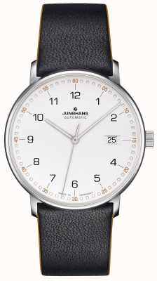 Junghans FORM A Calfskin Black Strap with Numbers 027/4731.00
