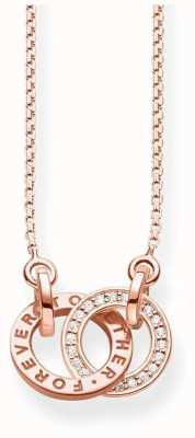 Thomas Sabo Rose Gold Plated Together Necklace KE1488-416-40-L45V