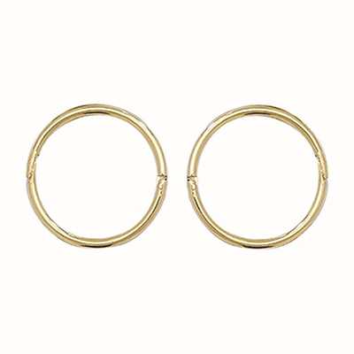 James Moore TH 9k Yellow Gold Hinged Sleepers 10 mm ES144