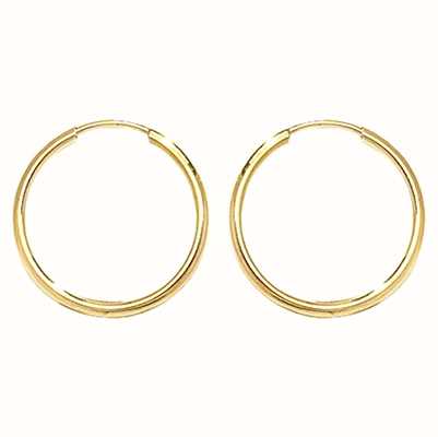 James Moore TH 9k Yellow Gold 14mm Sleepers ES111