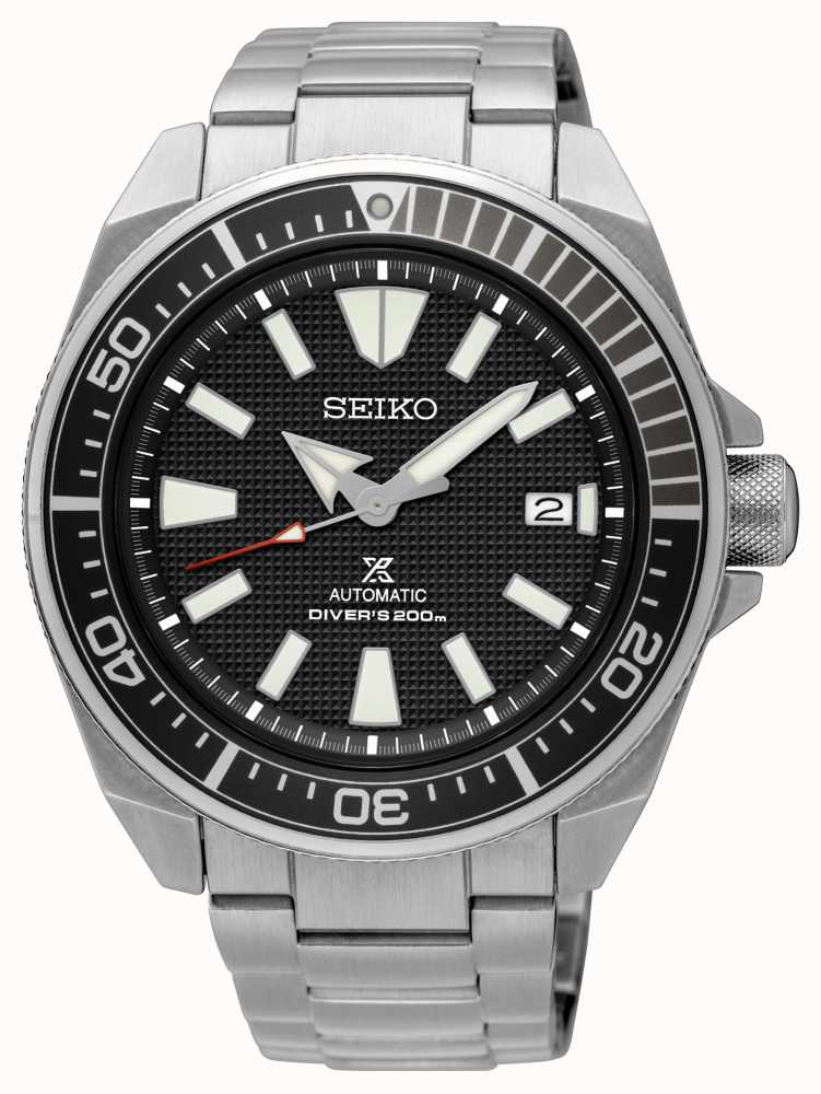 Seiko Prospex Samurai Patterned Dial Screw Down Crown Stainless SRPB51K1  SRPF03K1 - First Class Watches™ CAN