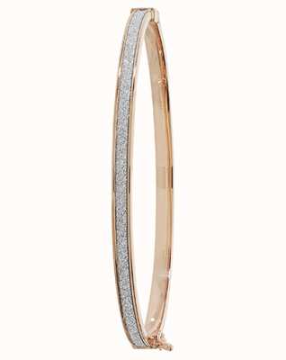 James Moore TH 9k Rose Gold Hinged Bangle BN387R
