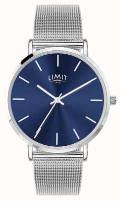 Limit Men's Stainless Steel Mesh Blue Dial Watch 6310.37