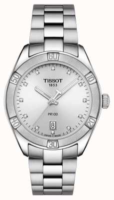 Tissot Women's PR 100 Sport Chic Diamond Set Date Display T1019101103600