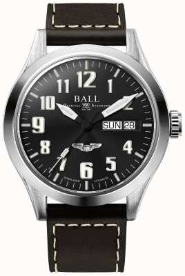 Ball Watch Company Engineer III Silver Star Brown Leather Strap BlackDial NM2182C-L3J-BK