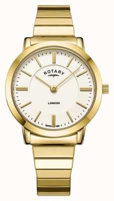 Rotary Women's London Gold Stainless Steel Expanding Bracelet Watch LB00766/03
