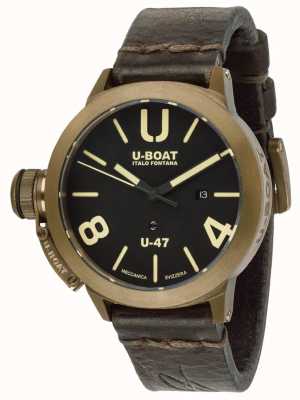 U-Boat Classico  U-47 Bronze Automatic Brown Leather Strap 7797