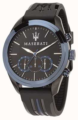 Maserati Men's Traguardo Chronograph | Blue Dial | Black Silicone R8871612006