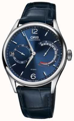 ORIS Artelier Calibre 111 Blue Croco Leather Watch 01 111 7700 4065-set 1 23 87fc