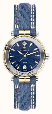 Herbelin Women's Newport Blue Strap Gold Plated 14255/T35