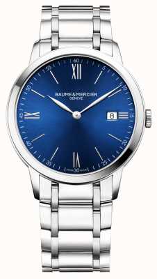 Baume & Mercier Classima Quartz (40mm) Blue Sunray Dial / Stainless Steel Bracelet M0A10382