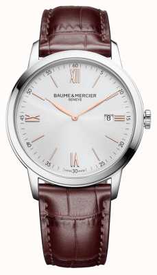 Baume & Mercier | Men's Classima | Light Brown Leather | Silver Dial | M0A10415