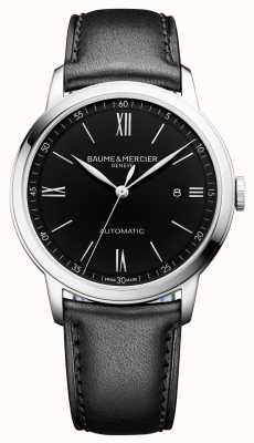 Baume & Mercier | Men's Classima | Automatic | Black Leather | Black Dial | M0A10453