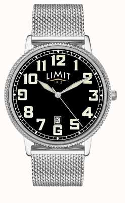 Limit | Men's Stainless Steel Mesh Bracelet | Black Dial | 5748.01