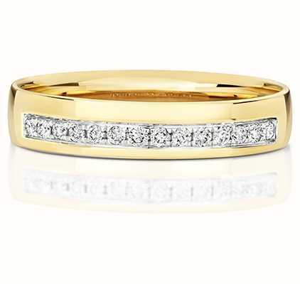 James Moore TH 18k Yellow Gold Grain Set Diamond Ring RDQ725