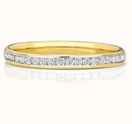 James Moore TH 9k Yellow Gold 50% Channel Set Diamond Eternity Ring W217