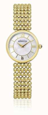 Herbelin | Women's Perle | Gold Tone Bracelet | Mother Of Pearl Dial | 17483/BP19