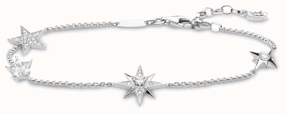 Thomas Sabo 925 Sterling Silver 'Stars' Bracelet A1916-051-14-L19V