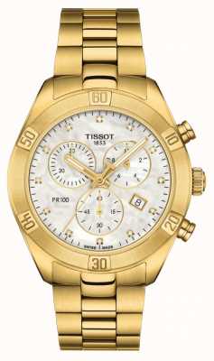 Tissot Women's PR 100 | Sport Chic Chronograph | Mother Of Pearl T1019173311601