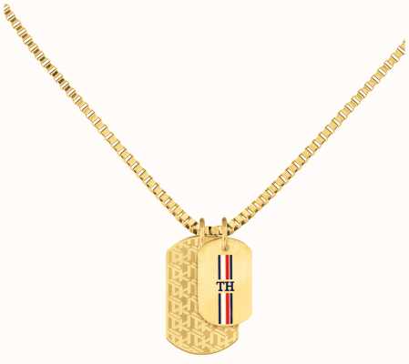 Tommy Hilfiger | Casual | Gold-Tone Double Dog Tag Necklace | 2790211