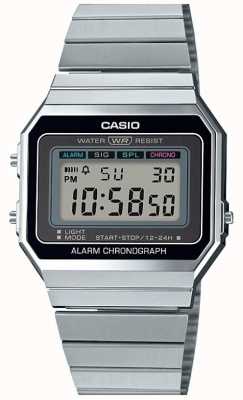 Casio Vintage | Silver Bracelet | Digital Dial | A700WE-1AEF