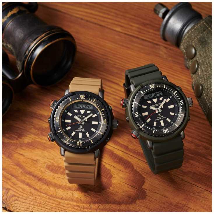 Seiko Prospex Arnie Re-Issue Safari Solar Diver's SNJ031P1 - First Class  Watches™ CAN