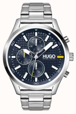 HUGO Men's #CHASE | Blue Dial | Stainless Steel Watch 1530163