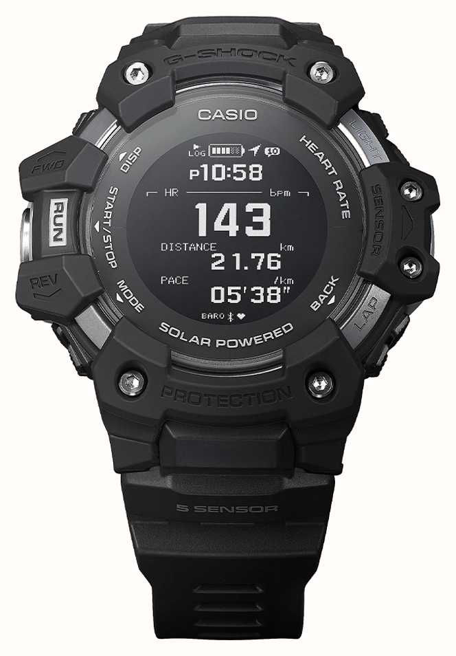 Casio | G-SHOCK | G-SQUAD | Heart Rate Monitor | Bluetooth | Black