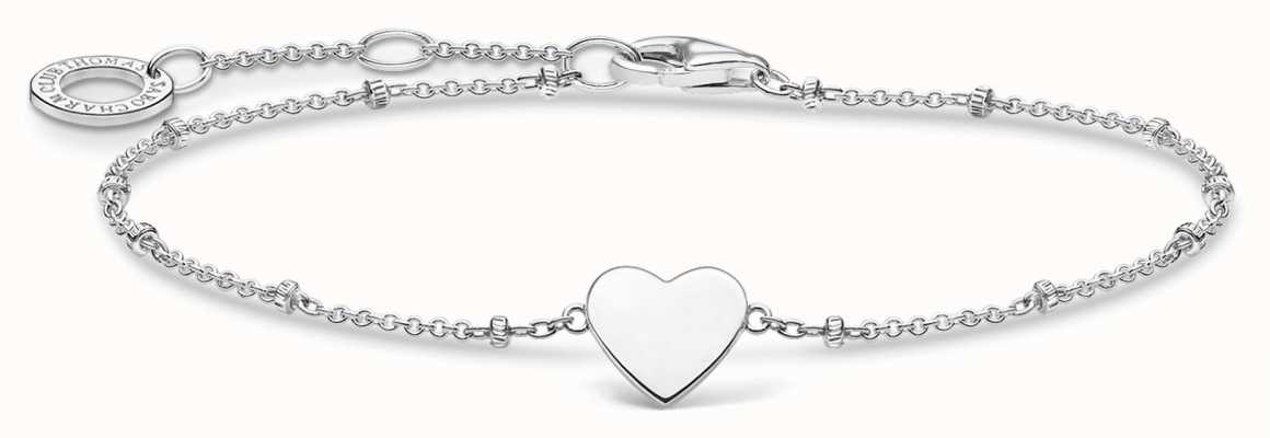 Thomas Sabo Silver Heart Motif Bracelet | 925Sterling Silver | 16-19cm A1991-001-21-L19V