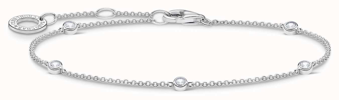 Thomas Sabo Silver Stones Bracelet | 925 Sterling Silver | 16-19cm A1999-051-14-L19V
