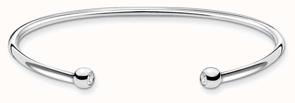 Thomas Sabo Minimalist Silver Bangle | Silver Dots | 15.5 Cm AR103-051-14-L15,5