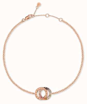 Radley Jewellery Sterling Silver 18ct Rose Gold Double Hoop Bracelet RYJ3084