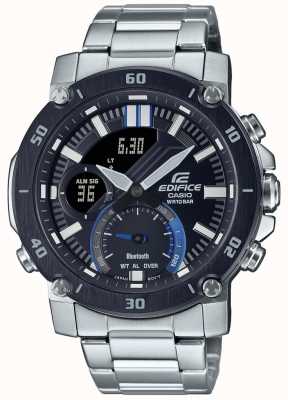 Casio Edifice | Stainless Steel Bracelet | Black/Blue Dial | ECB-20DB-1AEF