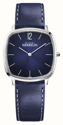 Herbelin City | Men's Blue Leather Strap | Blue Dial 16905/15BL