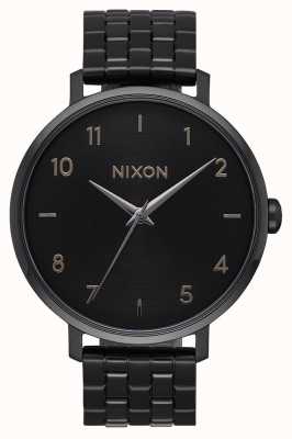 Nixon Arrow | All Black | Black IP Steel Bracelet | Black Dial A1090-001-00