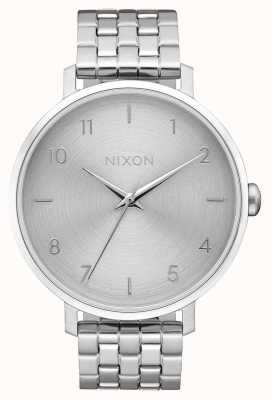Nixon Arrow | All Silver | Stainless Steel Bracelet | Silver Dial A1090-1920-00
