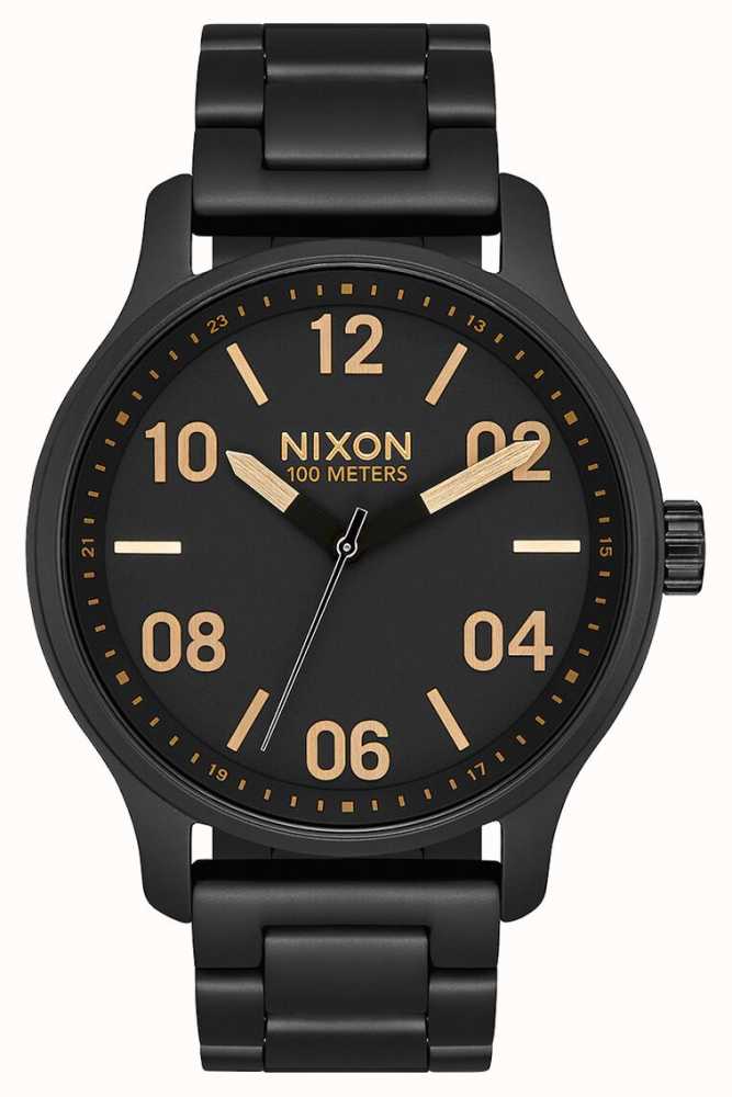 Nixon matte black watch hot sale