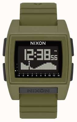 Nixon Base Tide Pro | Surplus | Digital | Green Silicone Strap A1307-1085-00