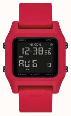 Nixon Staple | Red | Digital | Red silicone Strap A1309-200-00