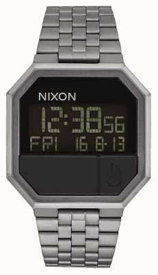 Nixon Re-Run | All Gunmetal | Digital | Gunmetal IP Steel Bracelet A158-632-00