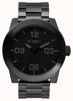 Nixon Corporal SS | All Black | Black IP Steel Bracelet | Black Dial A346-001-00