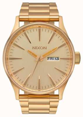 Nixon Sentry SS | All Gold | Gold IP Steel Bracelet | Gold Dial A356-502-00