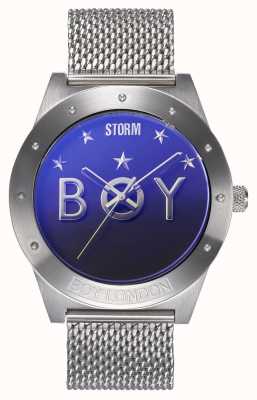 STORM Boy Star Lazer Blue | Limited Edition | Steel Mesh Bracelet 47484/LB