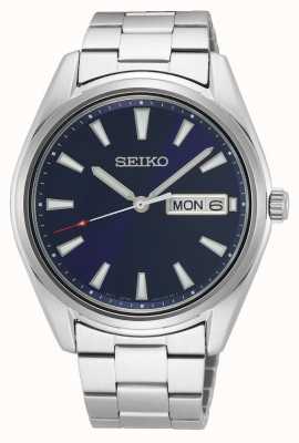 Seiko Men's Stainless Steel Bracelet | Blue Dial SUR341P1