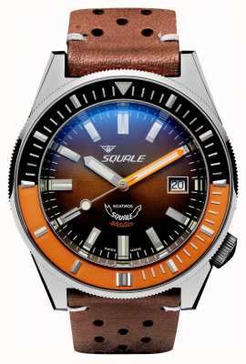 Squale MATIC CHOCOLATE LEATHER | Automatic | Brown Sunray Dial | Brown Leather Strap MATICXSD.PTS-CINU1565GD