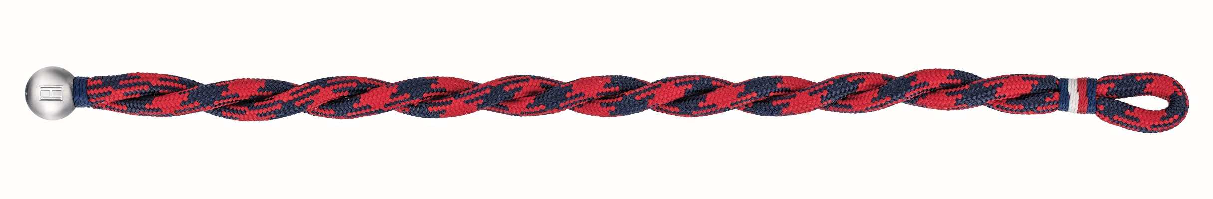 Tommy Hilfiger Red and Blue Nylon Cord Bracelet 2790048