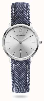 Herbelin City | Blue Denim Strap | Silver Dial 16915/11JN