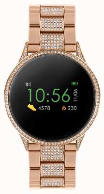 Reflex Active Series 04 Multi-Function Smartwatch (40mm) Digital Dial / Rose-Gold PVD + Crystal Stainless Steel RA04-4014